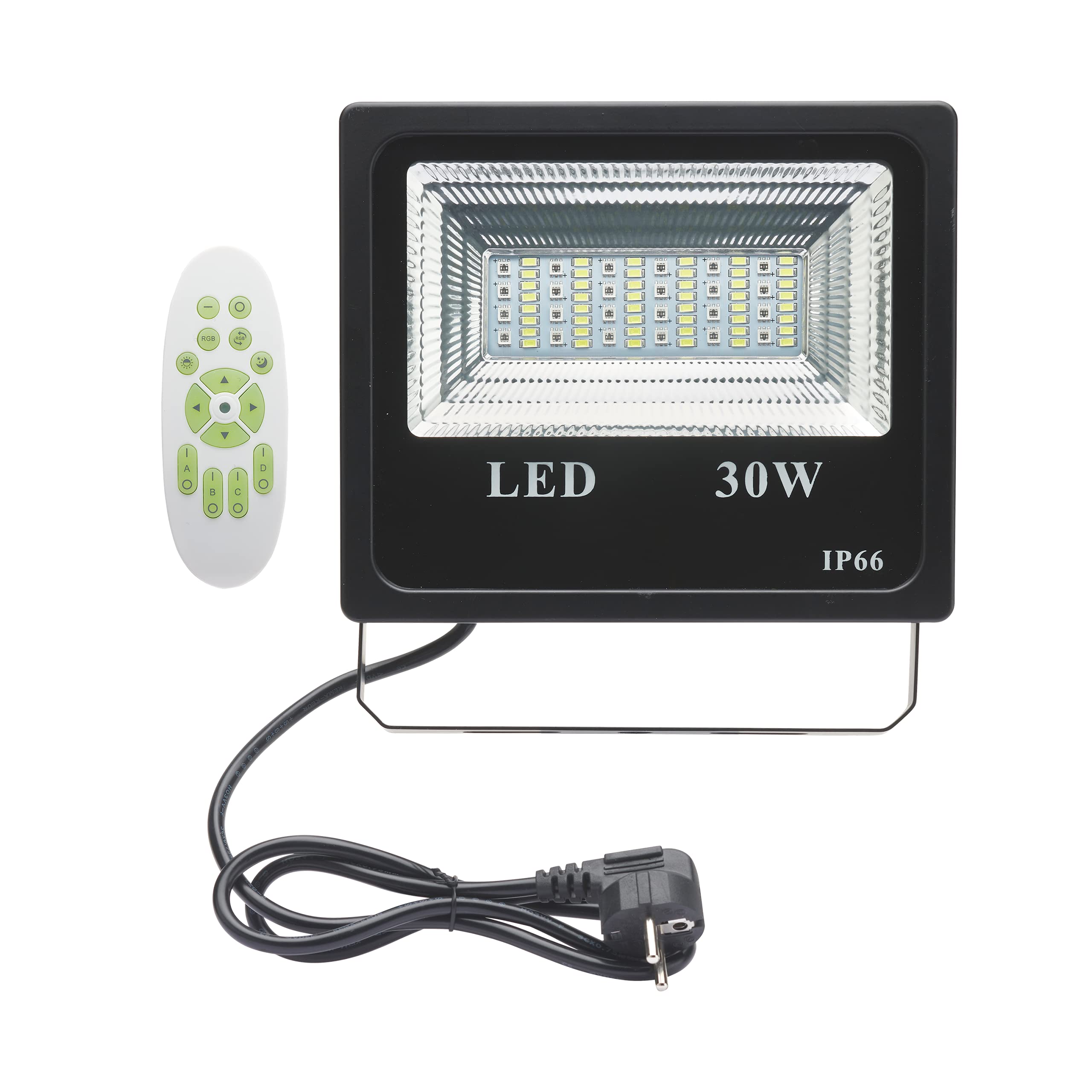 debflex-projecteur-led-chantier-30w-rgb-filaire-avec-t-l-commande-2000-lumens-ip image 2