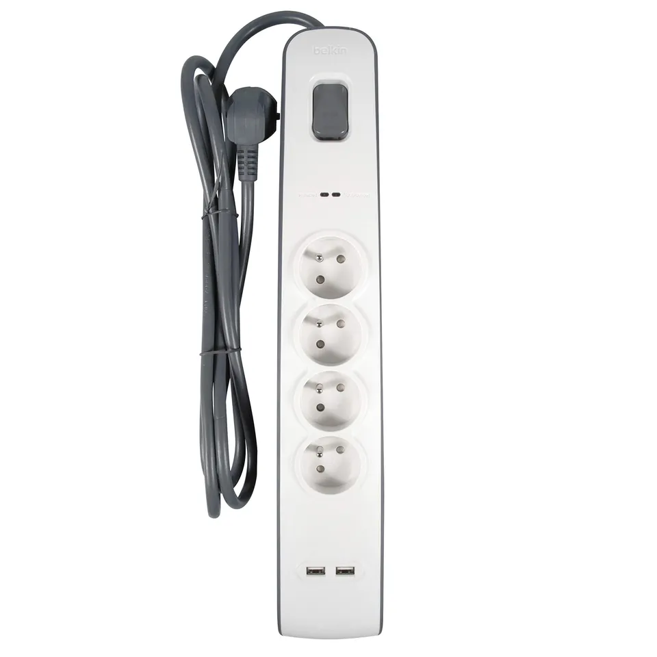 debflex-bloc-multiprise-parafoudre-4-prises-2p-t-16a-2-usb-2-4a-cordon-2m image 1