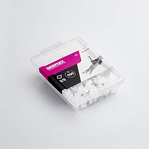 debflex-clips-serre-c-bles-cavalier-8-9-mm-blanc-lot-de-100 image 5