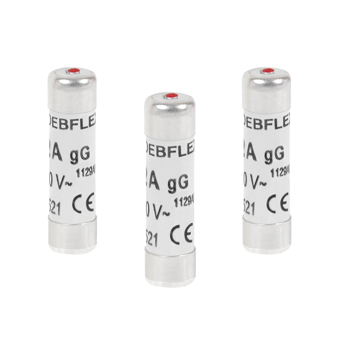debflex-sachet-de-3-fusibles-c-ramique-voyant-10a-8-5x31-5-mm image 1