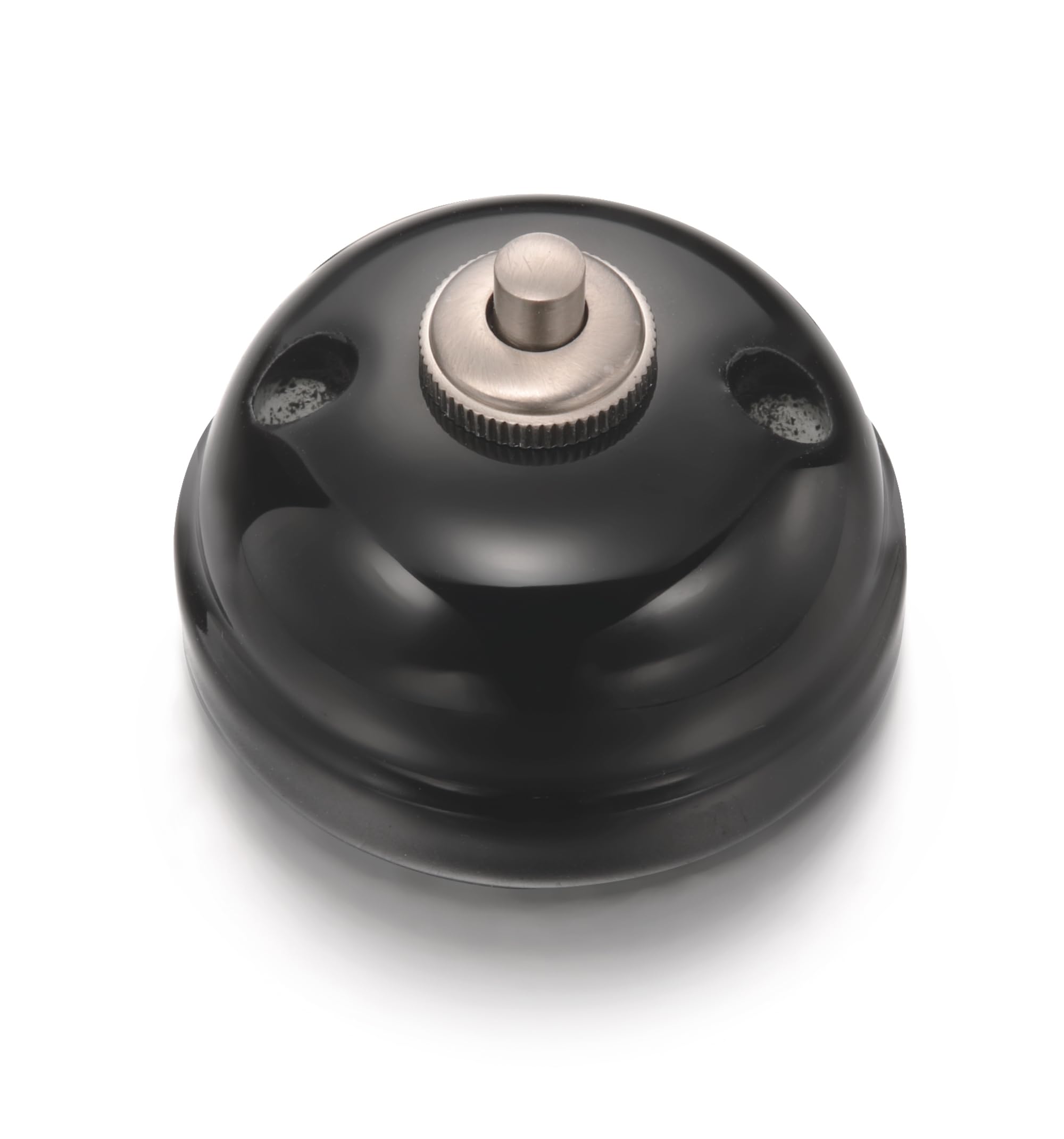 fontini-garby-bouton-poussoir-porcelaine-noire-10a-250v image 1