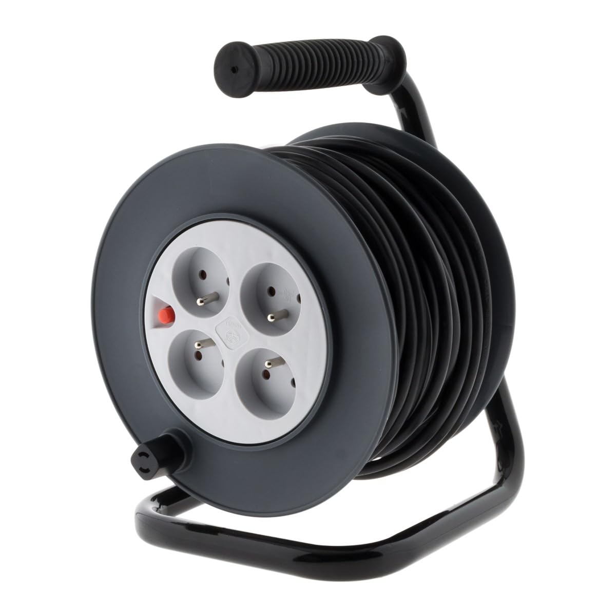 zenitech-enrouleur-h05vv-f-4-prises-3g1-5mm-15m-coupe-circuit-noir image 3
