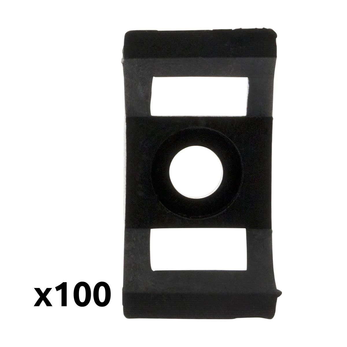 zenitech-lot-de-100-embases-visser-noires-fixation-tubes image 3