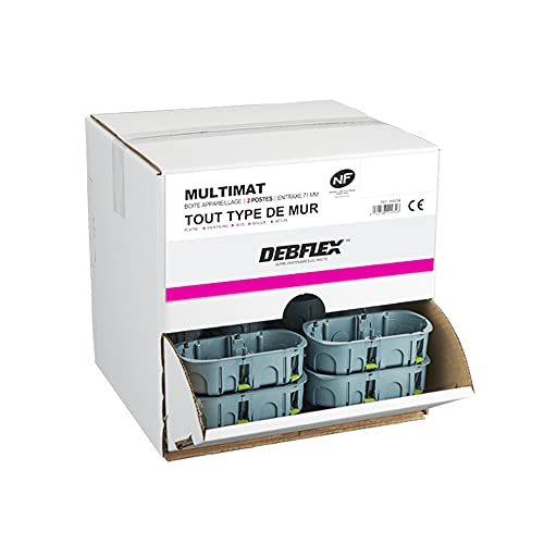debflex-lot-30-bo-tes-d-appareillage-multimat-riaux-2-postes-67-x-40mm image 2