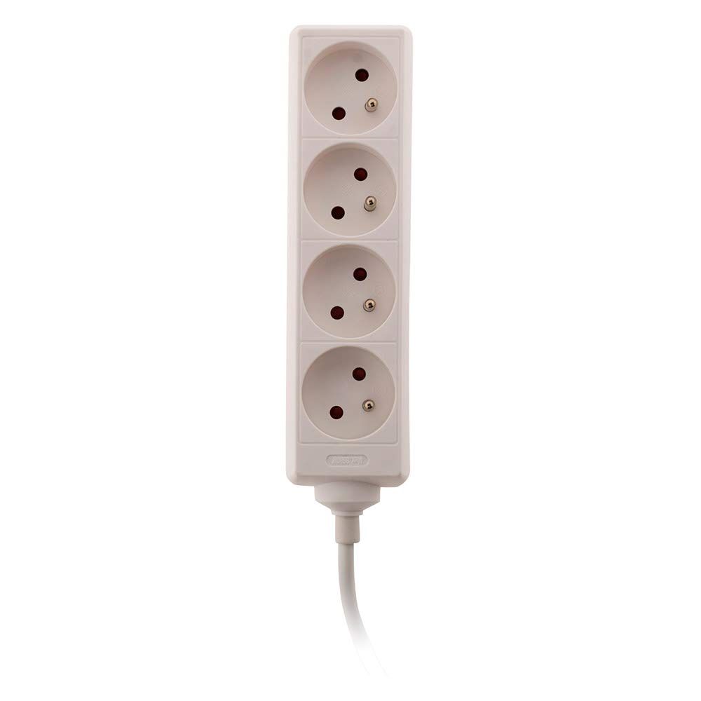 zenitech-bloc-multiprise-4-prises-2p-t-16a-blanc image 2