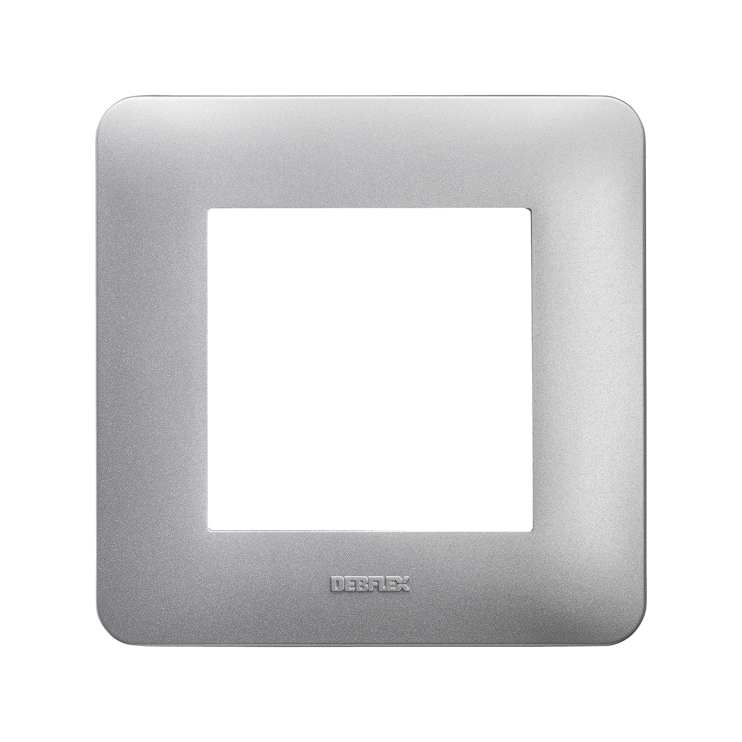 debflex-casual-plaque-de-finition-simple-85x85-mm-silver-brillant image 2
