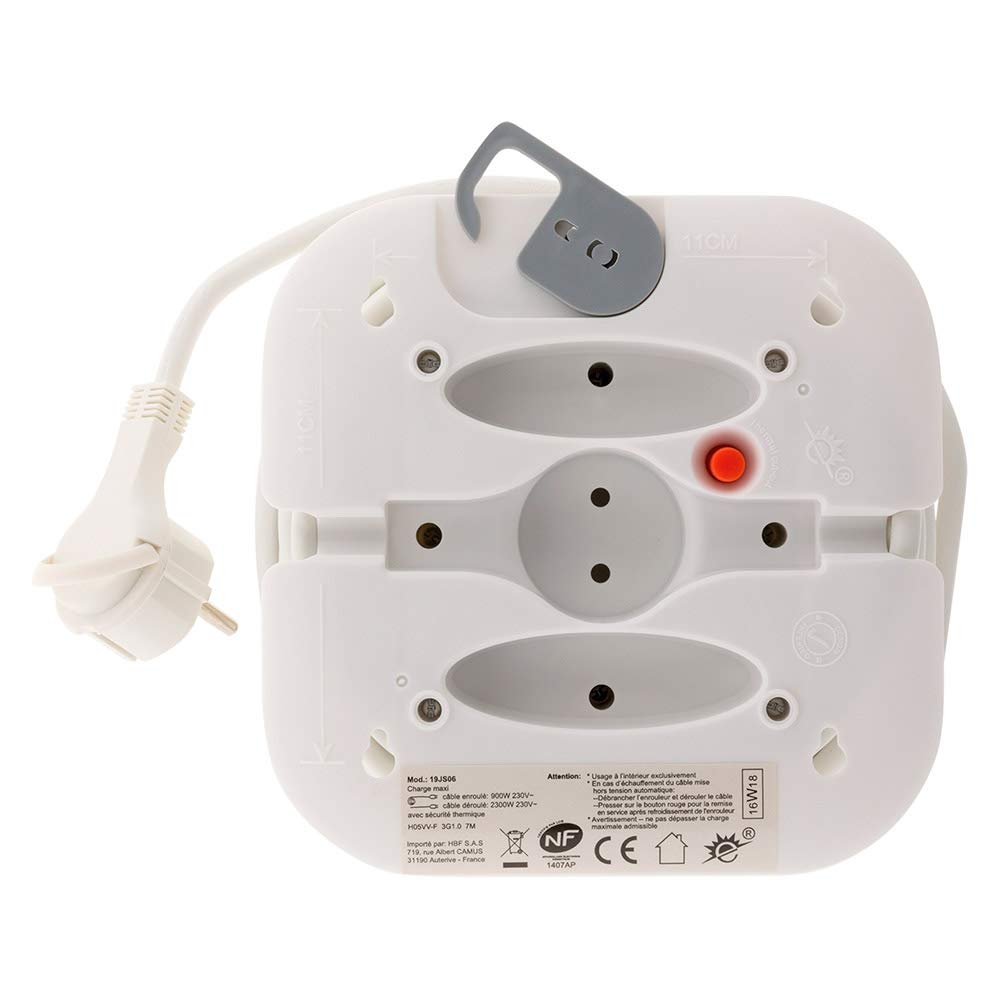 zenitech-enrouleur-domestique-4-prises-16a-2p-t-c-ble-7-m-blanc-fiche-extraplate image 5