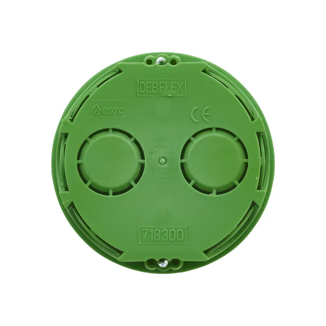 debflex-bo-te-pour-appareillage-1-poste-ma-onnerie-diam-67mm-prof-40mm-verte image 1