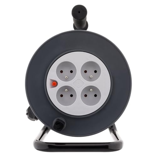 zenitech-enrouleur-h05vv-f-4-prises-3g1-5mm-15m-coupe-circuit-noir image 5