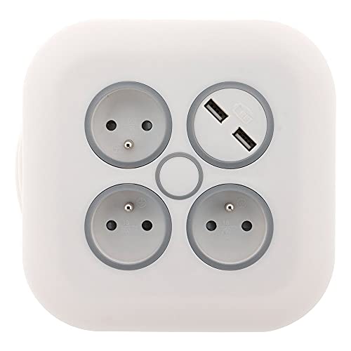 zenitech-enrouleur-domestique-3-prises-16a-2-usb-2-1a-c-ble-7-m-blanc image 7