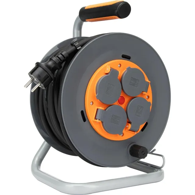 zenitech-enrouleur-de-chantier-ip44-4-prises-16a-3g1-5mm-25m-orange image 1