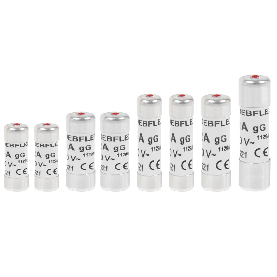 debflex-lot-8-fusibles-c-ramique-230v-pour-coffret-lectrique-avec-voyant image 1