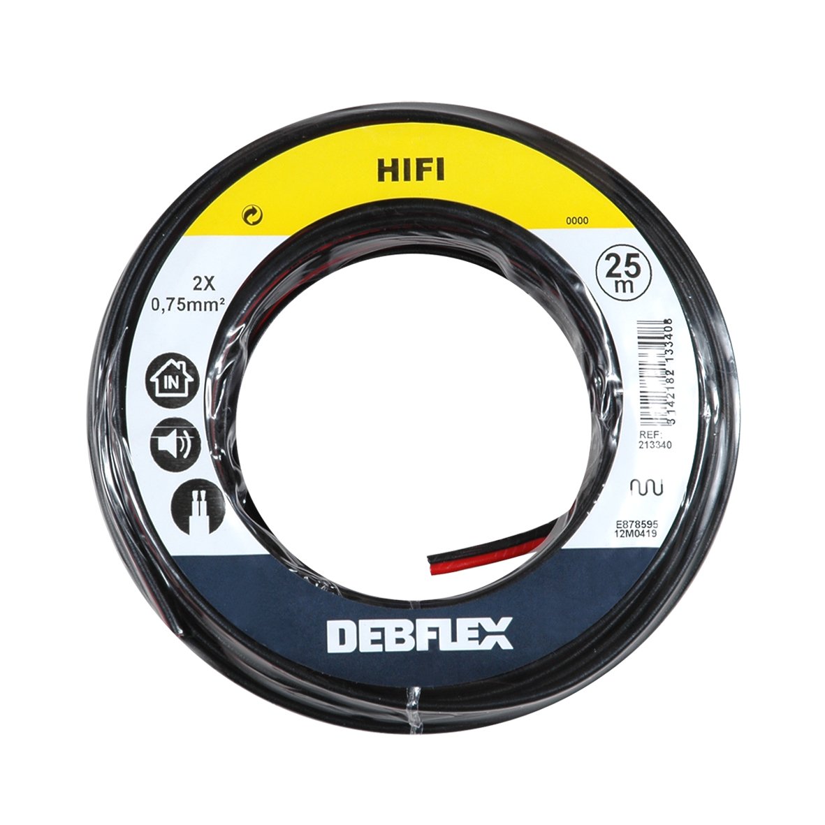 debflex-213320-bobinot-c-ble-hifi-2x0-75-mm-10m-noir-rouge image 2