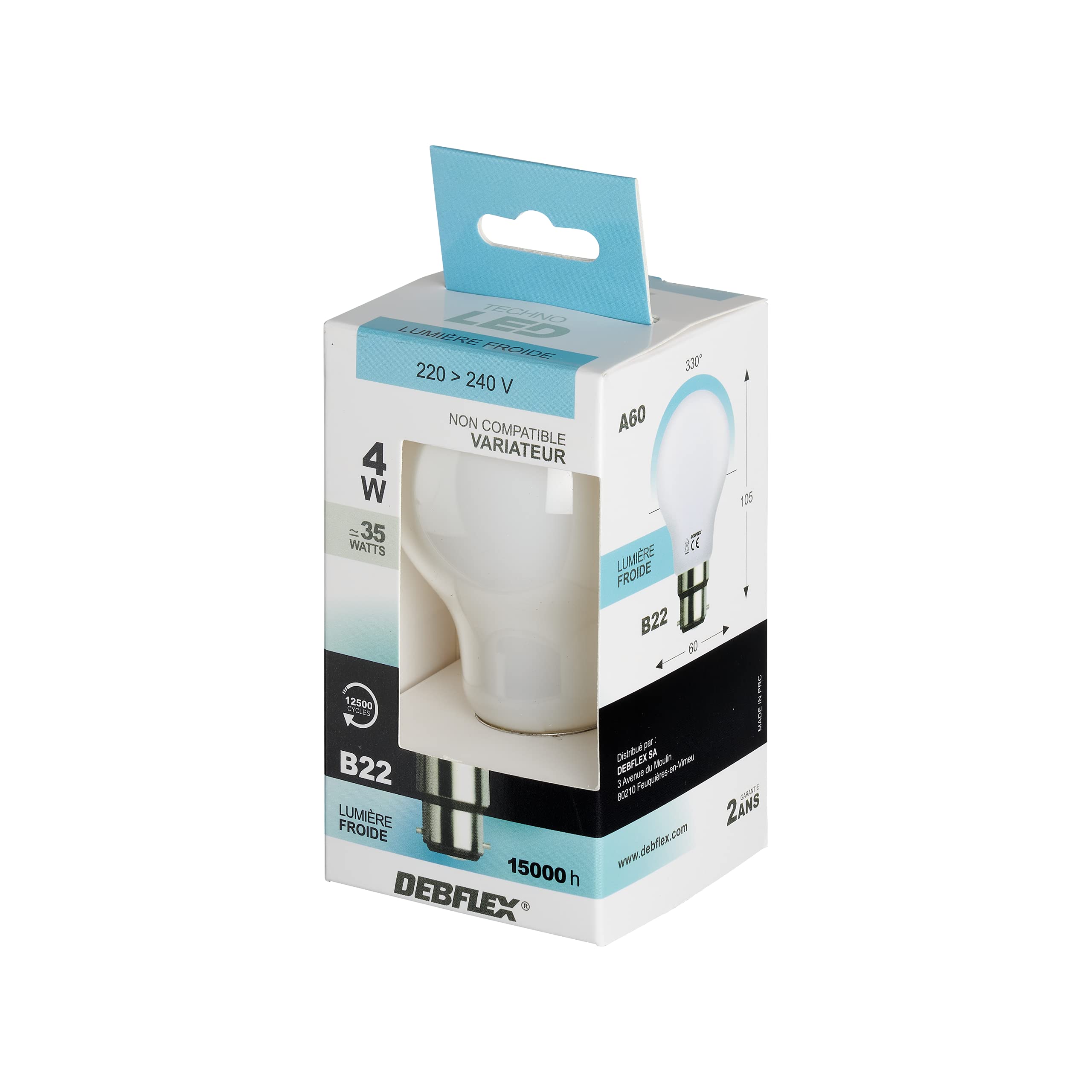 debflex-emeraude-s19-a60-ampoule-led-filament-b22-4w-blanc-neutre-4000k image 5