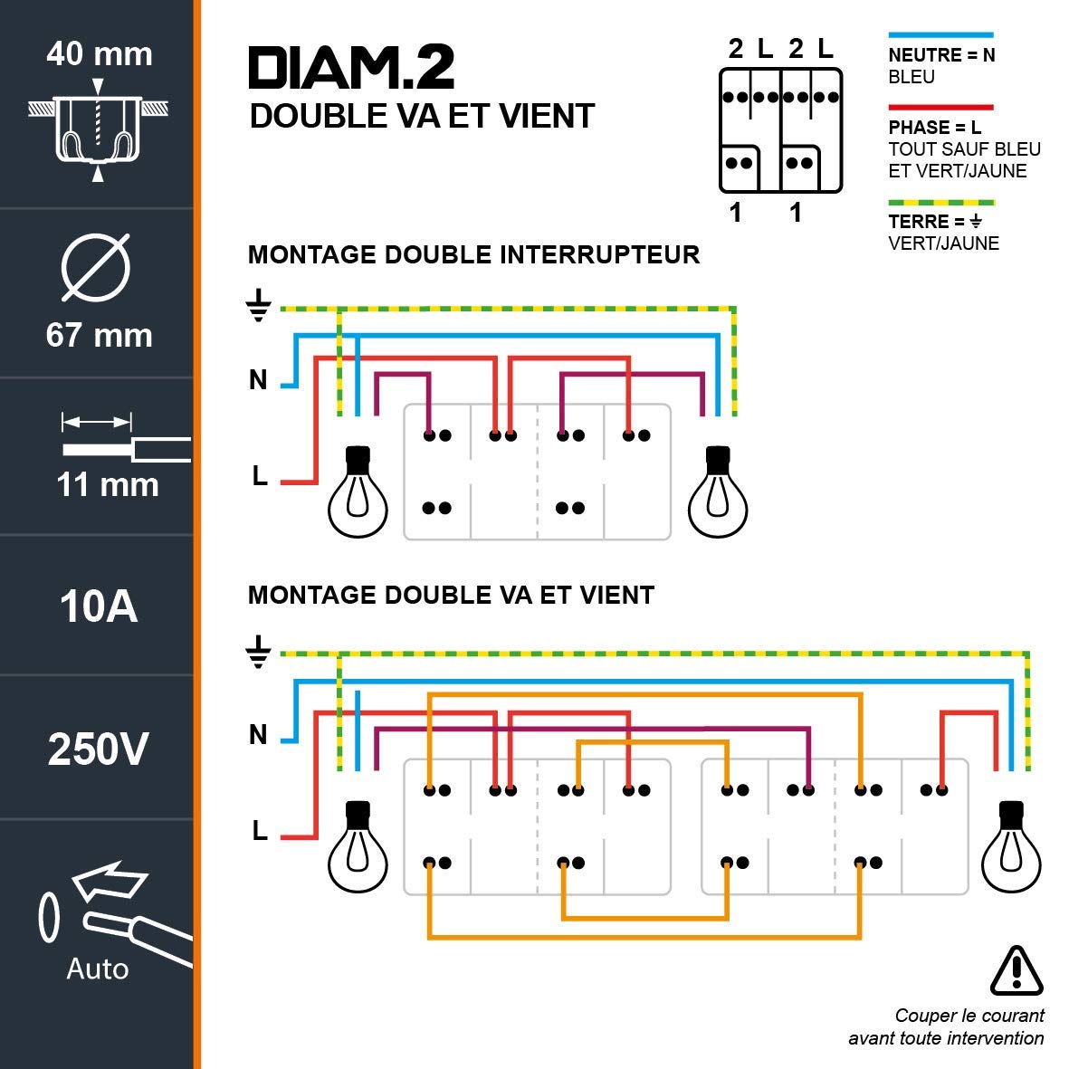 debflex-diam2-double-interrupteur-va-et-vient-encastrable-blanc image 8