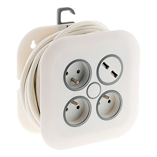 zenitech-enrouleur-domestique-3-prises-16a-2-usb-2-1a-c-ble-7-m-blanc image 6