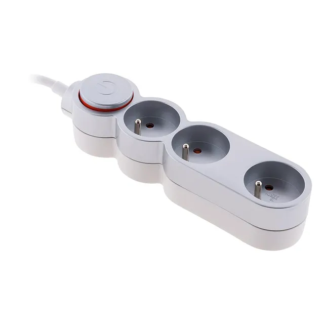 zenitech-bloc-home-3-prises-16a-avec-interrupteur-fiche-extraplate-silver-1-5m image 1
