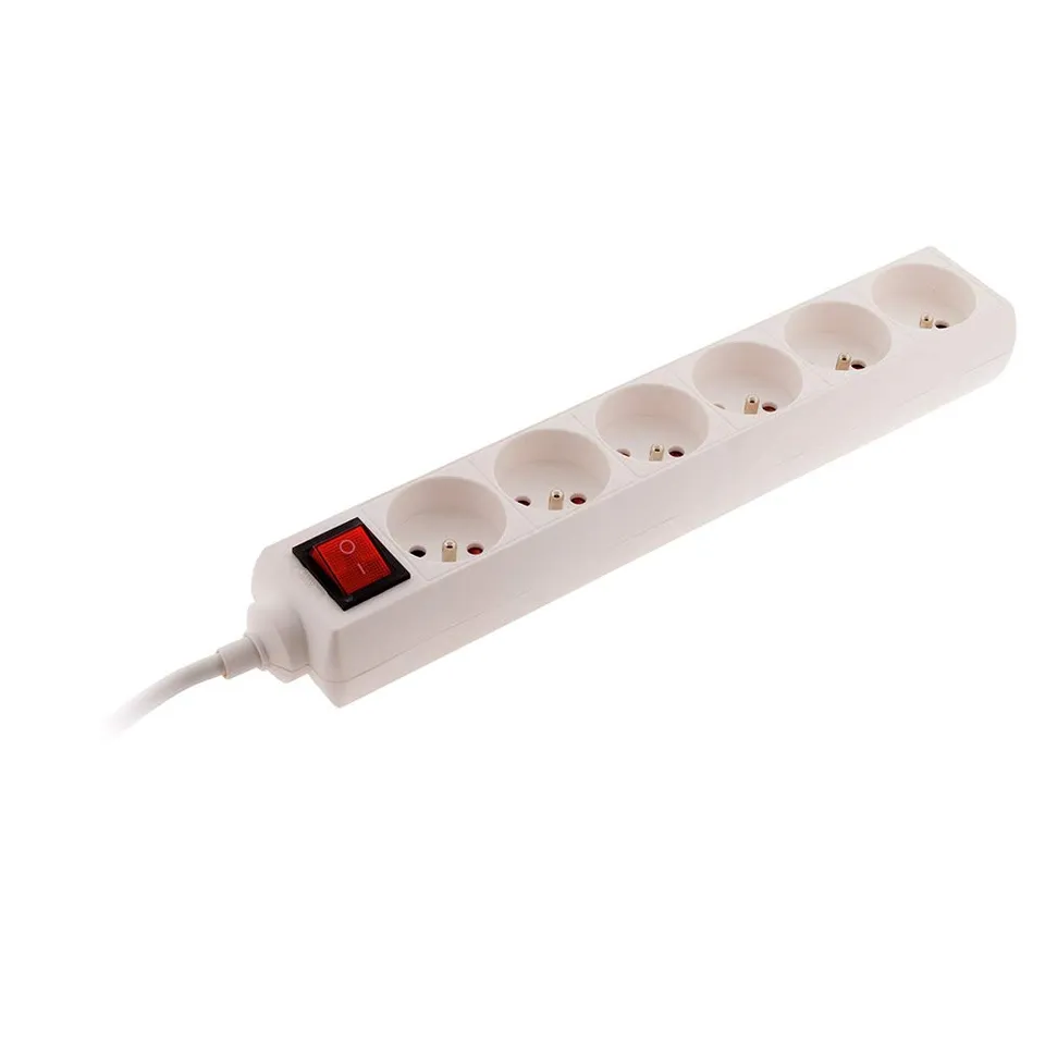 zenitech-bloc-6-prises-16a-interrupteur-1m-fiche-extraplate image 1