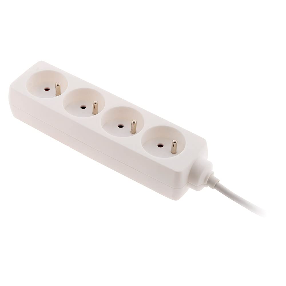 zenitech-bloc-multiprise-4-prises-2p-t-16a-blanc image 4