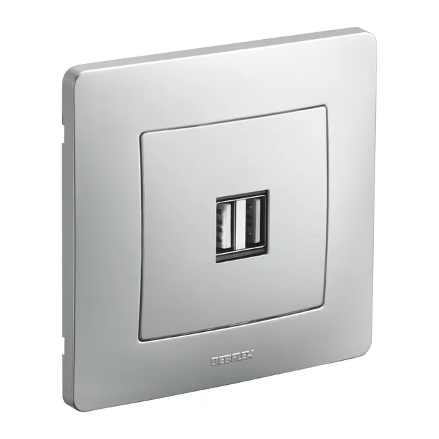 debflex-caly-prise-usb-double-alu-749526 image 1