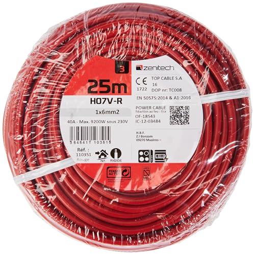 zenitech-fil-lectrique-h07v-r-6mm-rouge-25m-monobrin image 5
