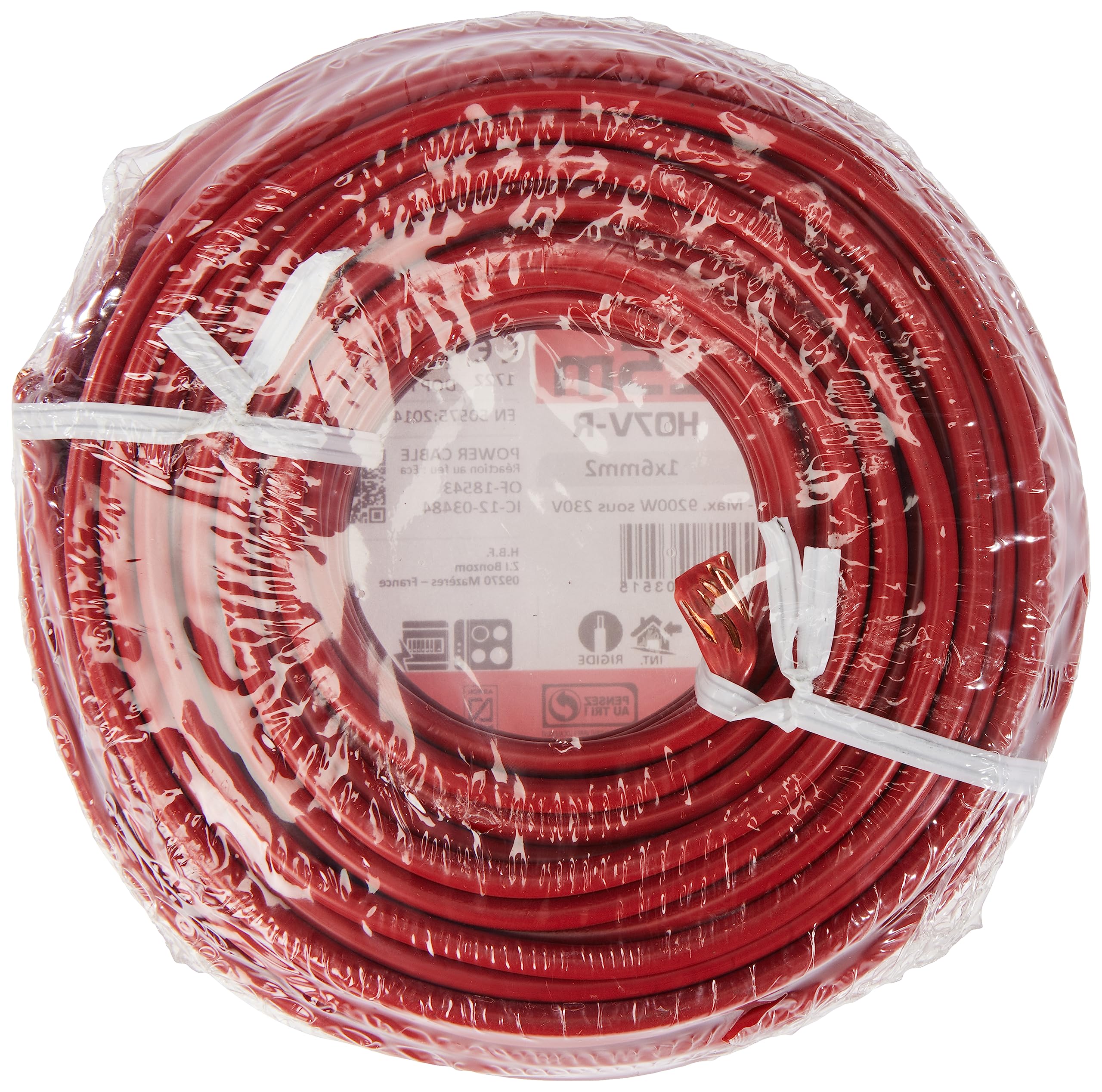 zenitech-fil-lectrique-h07v-r-6mm-rouge-25m-monobrin image 2