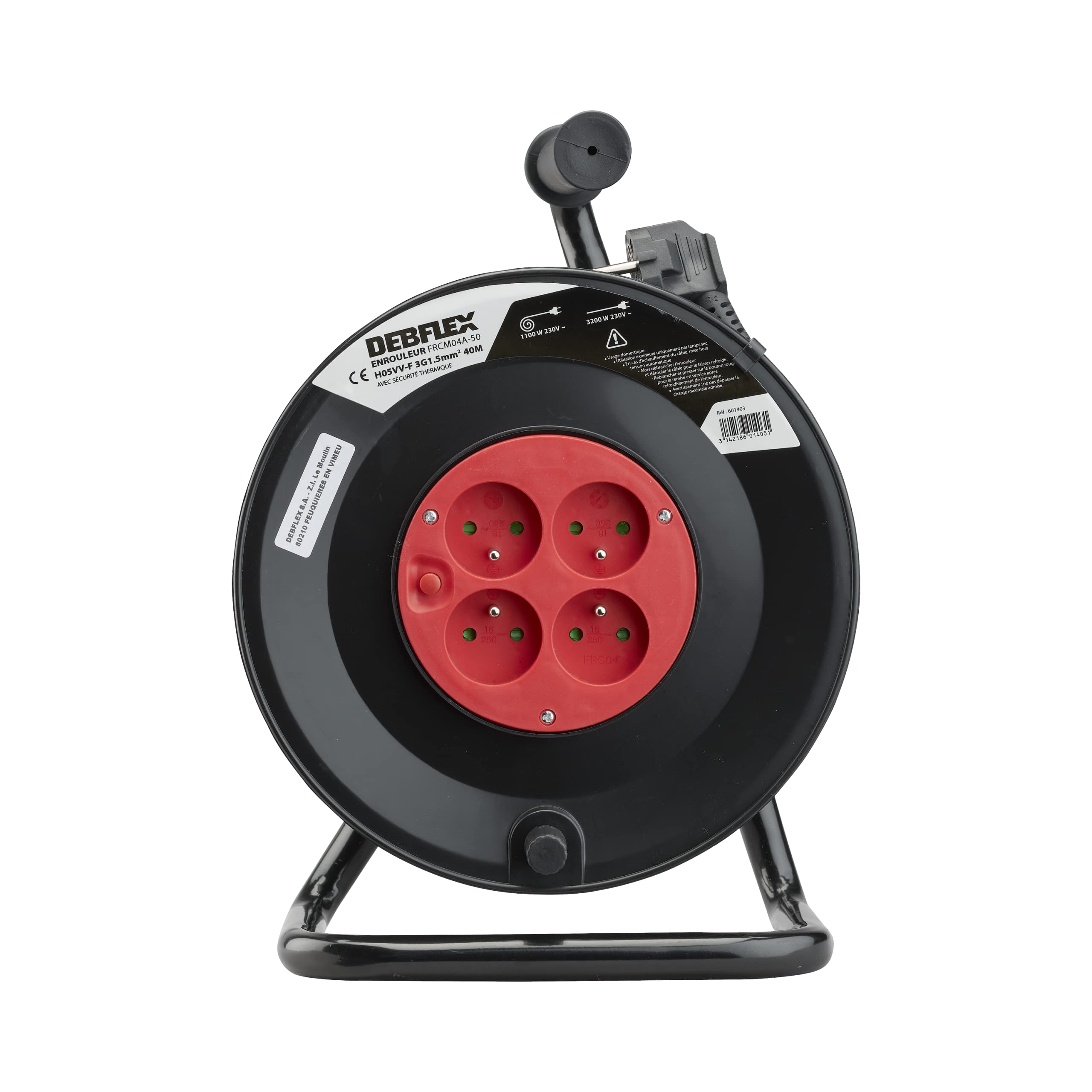 debflex-601403-enrouleur-rallonge-lectrique-40m-4-prises-2p-t-16a-noir image 2