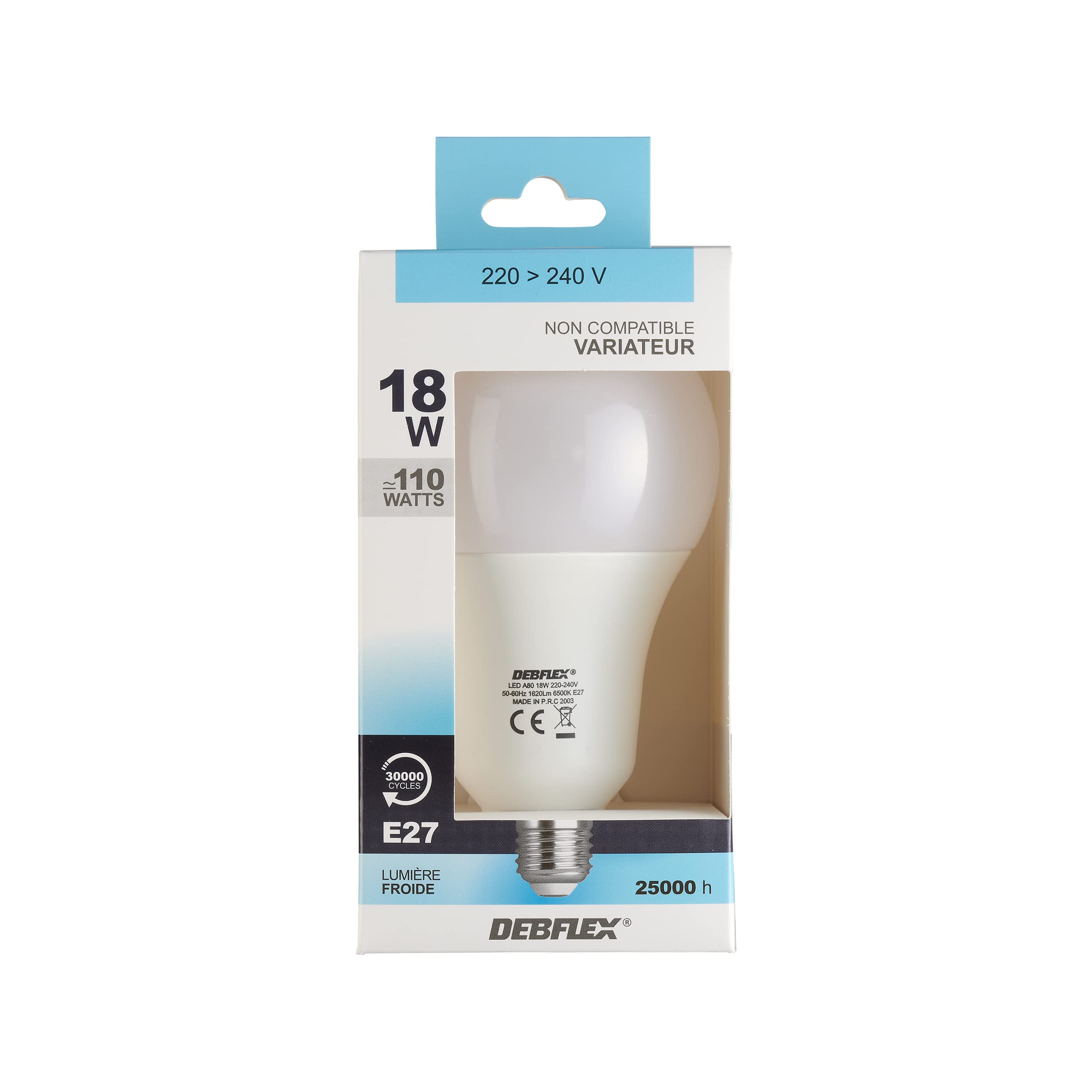 debflex-emeraude-ampoule-led-a80-e27-6500k-1620-lumens-600429 image 2