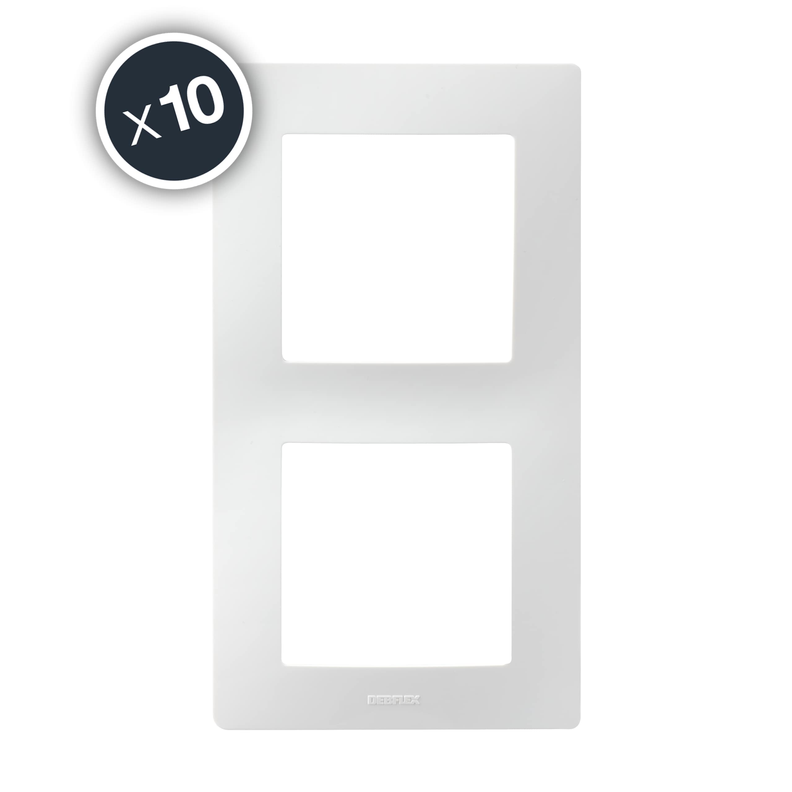 debflex-caly-plaque-2-postes-horizontale-verticale-801011-lot-de-10 image 1