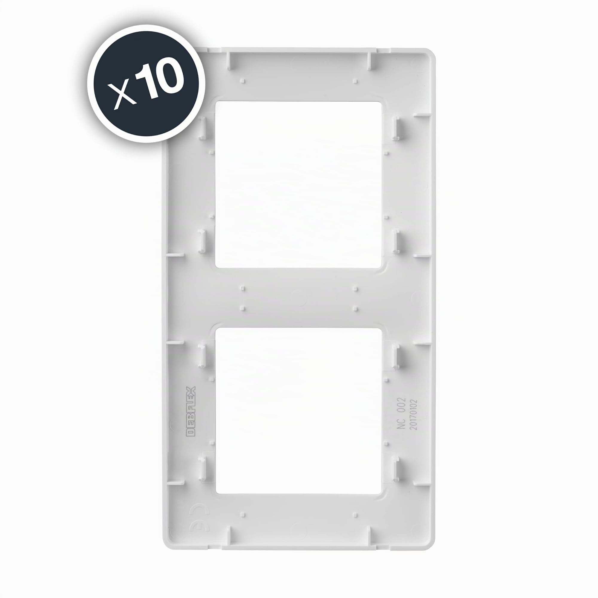debflex-caly-plaque-2-postes-horizontale-verticale-801011-lot-de-10 image 2