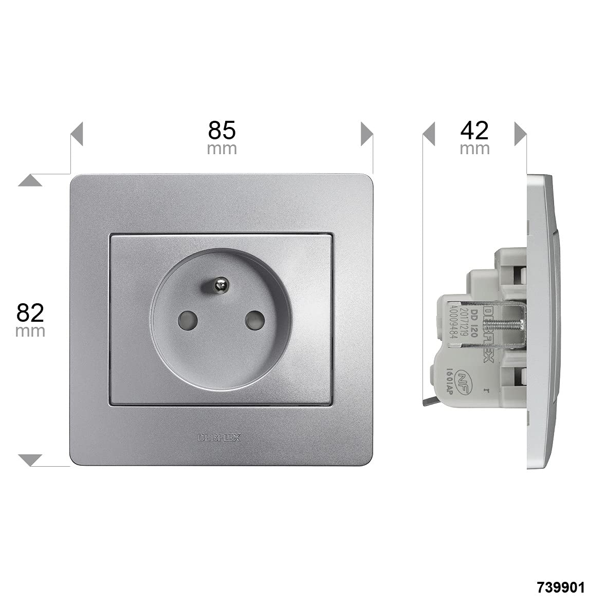 debflex-739901-diam2-lot-4-prises-2p-t-16a-2-va-et-vient-encastr-s-aluminium image 5