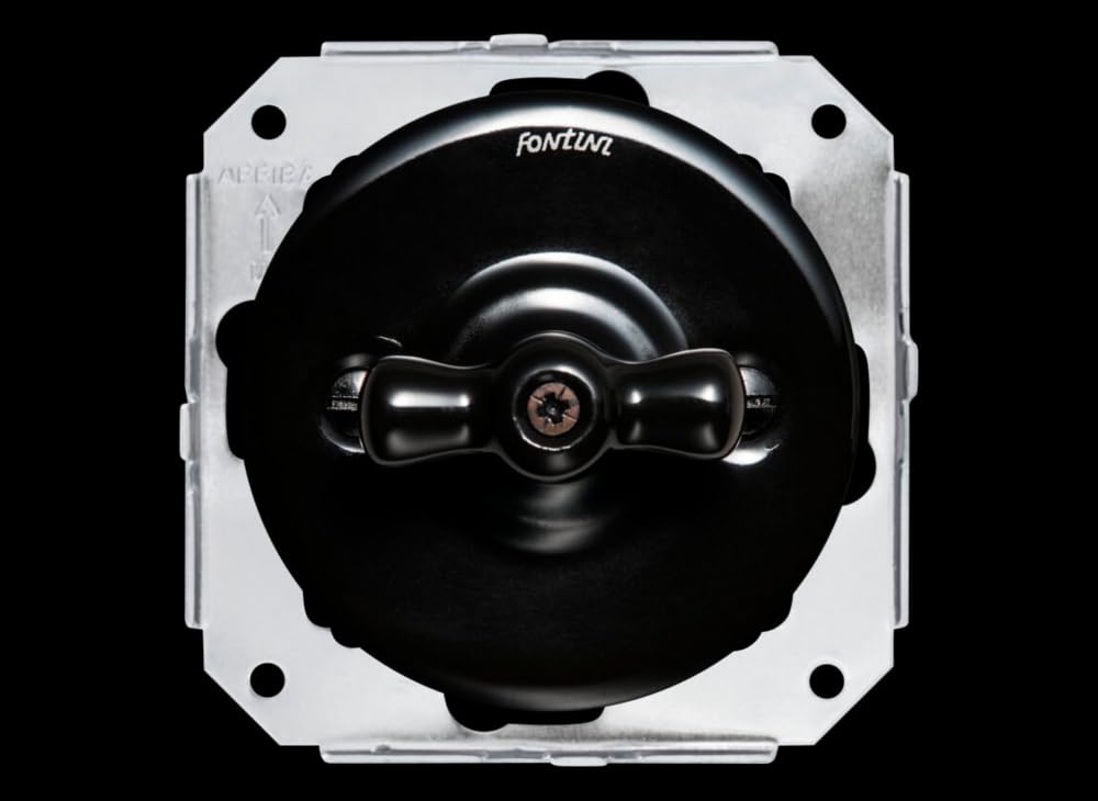 fontini-garby-colonial-double-va-et-vient-porcelaine-noire-manette image 1