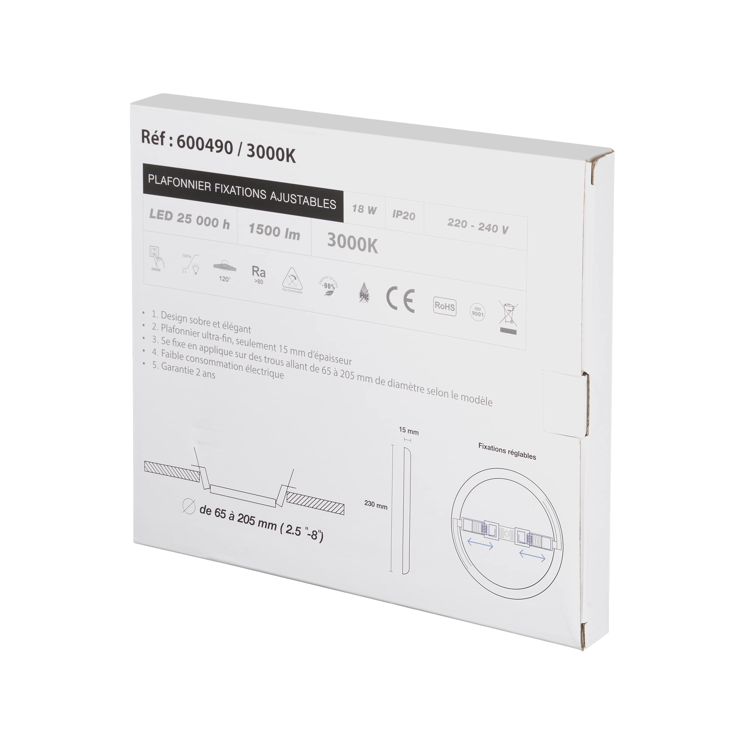 debflex-600490-spot-led-encastrable-ajustable-18w-3000k-1500-lm image 6
