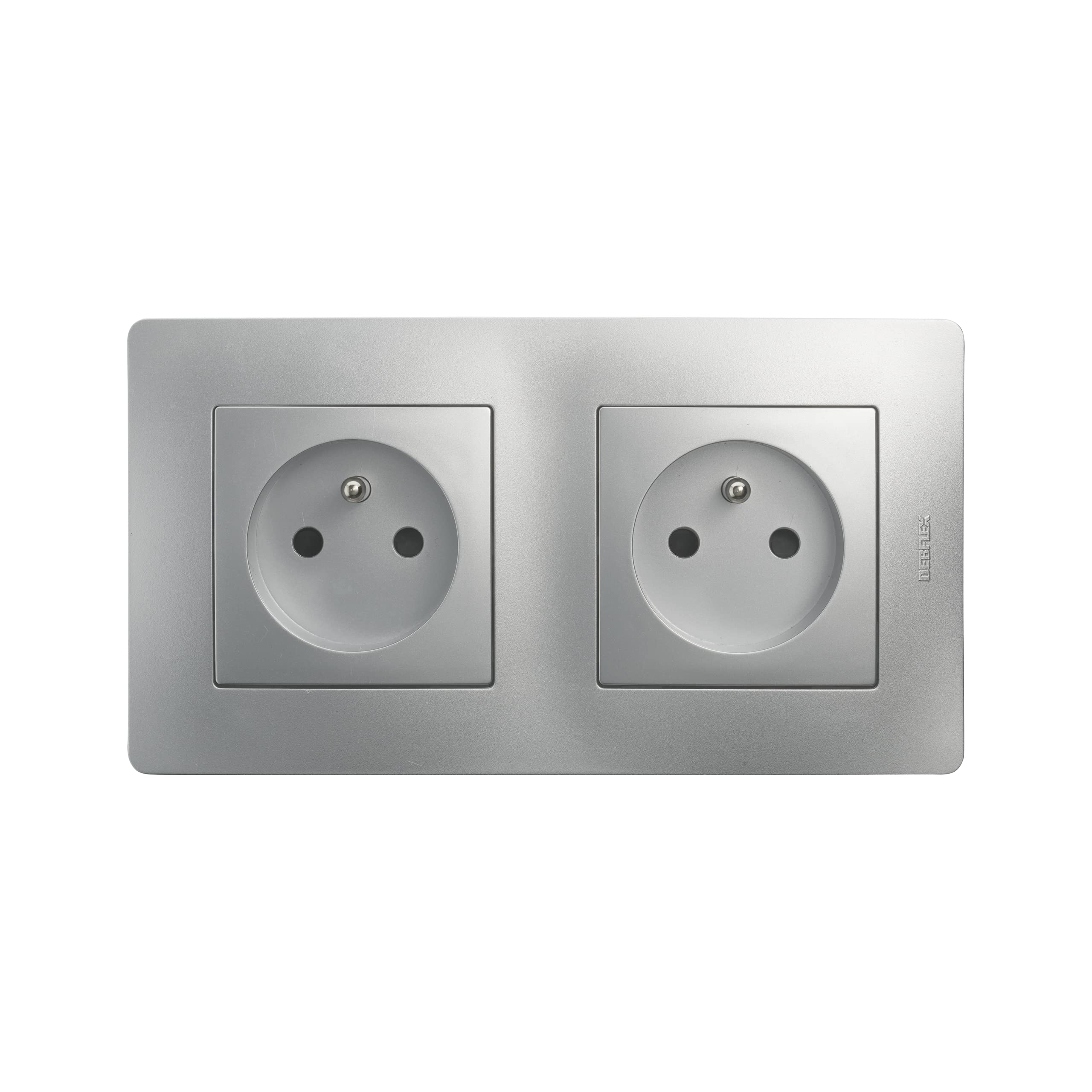 debflex-caly-749513-double-prise-2p-t-pr-c-bl-e-blanc image 2