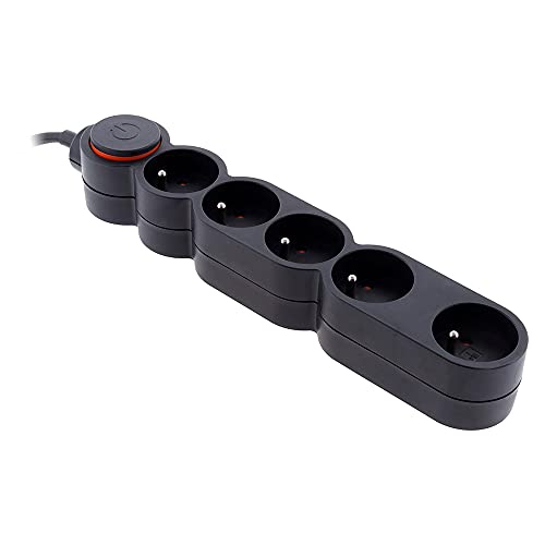 zenitech-bloc-home-5-prises-16a-2p-t-interrupteur-fiche-extraplate-noir-1-5m image 6
