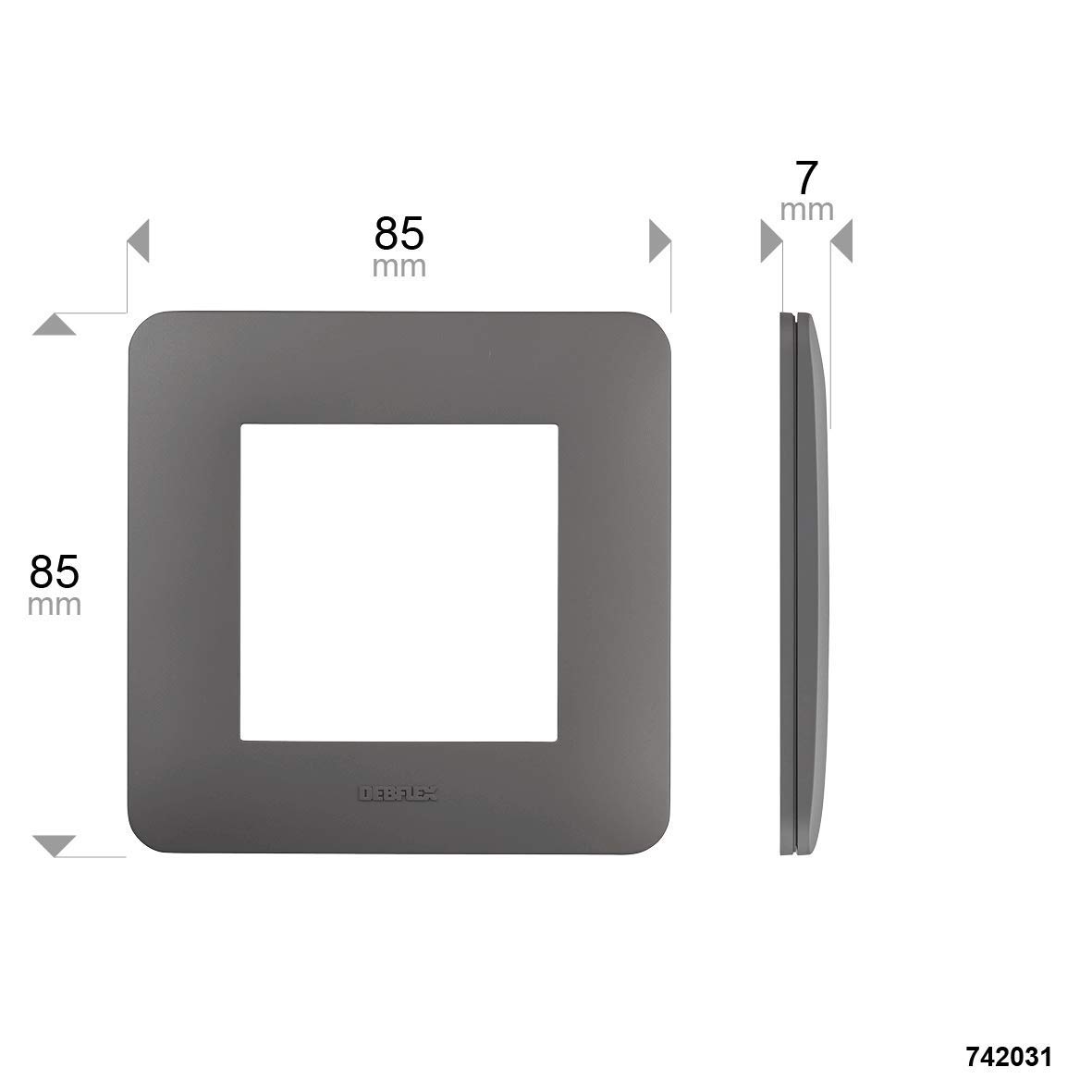 debflex-plaque-simple-gamme-casual-85x85mm-taupe-mat image 5