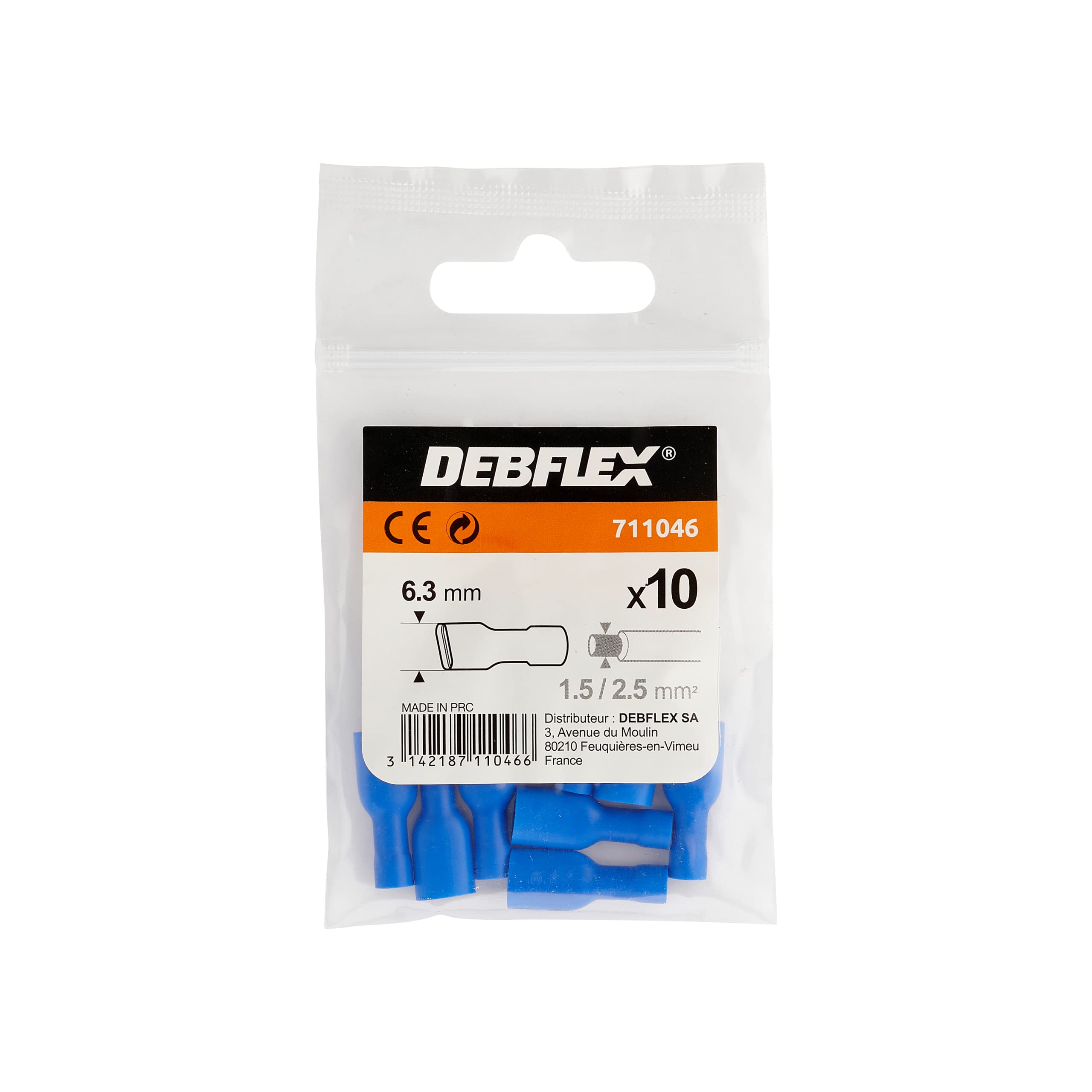 debflex-sachet-10-clips-femelles-isol-es-bleues-6-3x0-8mm image 3