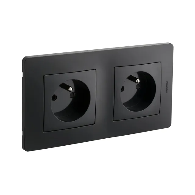 debflex-caly-749514-double-prise-2p-t-pr-c-bl-e-blanc image 1