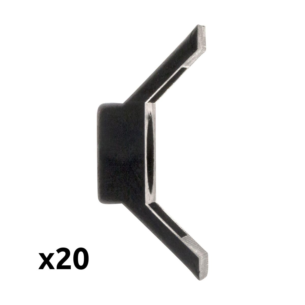 zenitech-lot-de-20-embases-visser-noir image 3