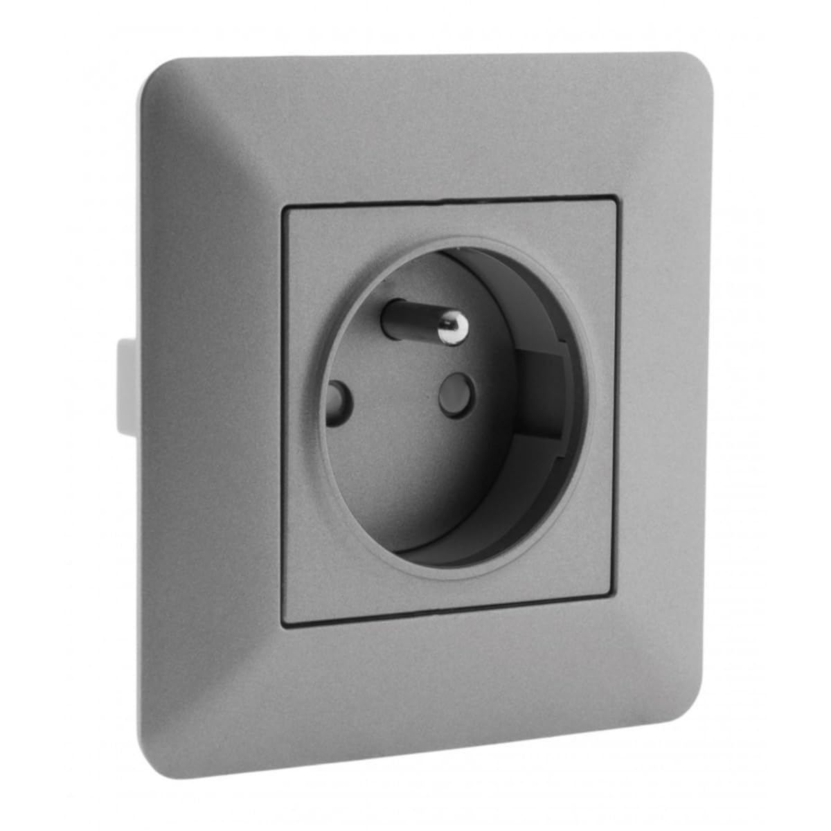 zenitech-artezo-prise-affleurante-2p-t-16a-titanium-86x86mm image 3