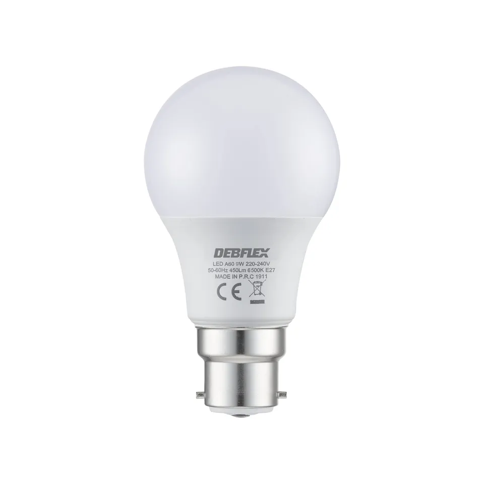 debflex-ampoule-led-a60-b22-9w-6500k-lumi-re-du-jour image 1