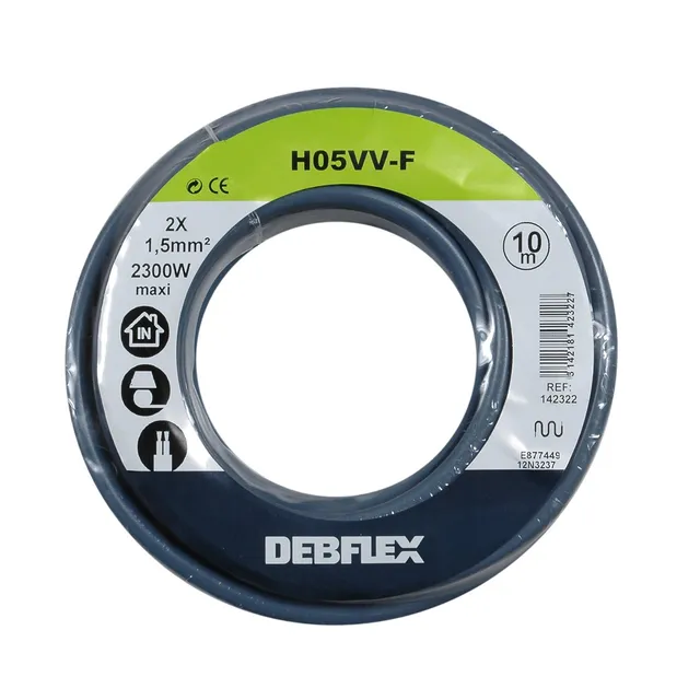 debflex-bobinot-c-ble-souple-ho5vv-f-2x1-5-mm-10-m-gris-142322 image 1