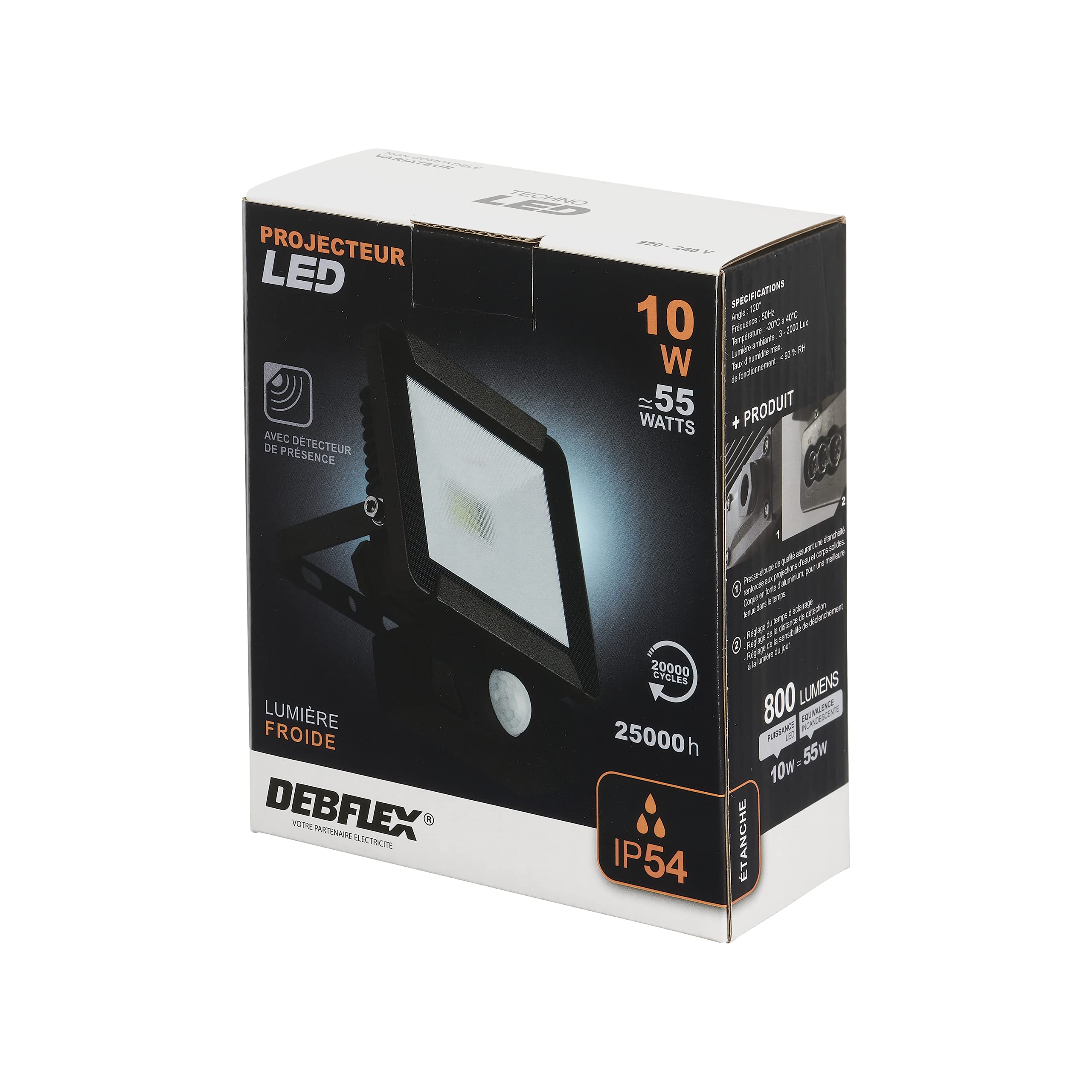 debflex-600041-projecteur-led-ext-rieur-avec-d-tecteur-50w-4000-lm-6400k-ip65 image 7