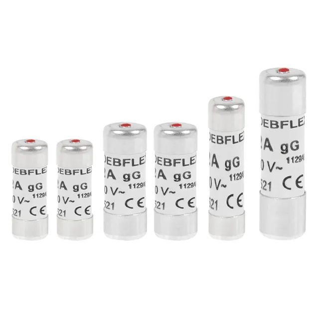 debflex-lot-de-6-fusibles-c-ramique-voyant-10-32a image 1