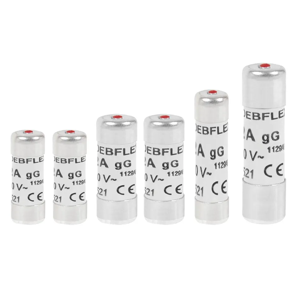 debflex-lot-de-6-fusibles-c-ramique-voyant-10-32a image 1