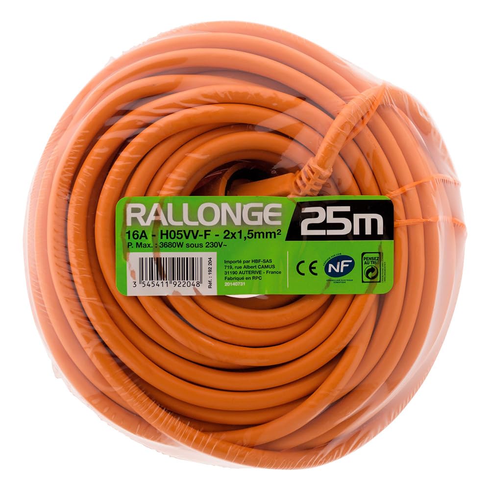 zenitech-prolongateur-sans-terre-16a-25m-orange image 3