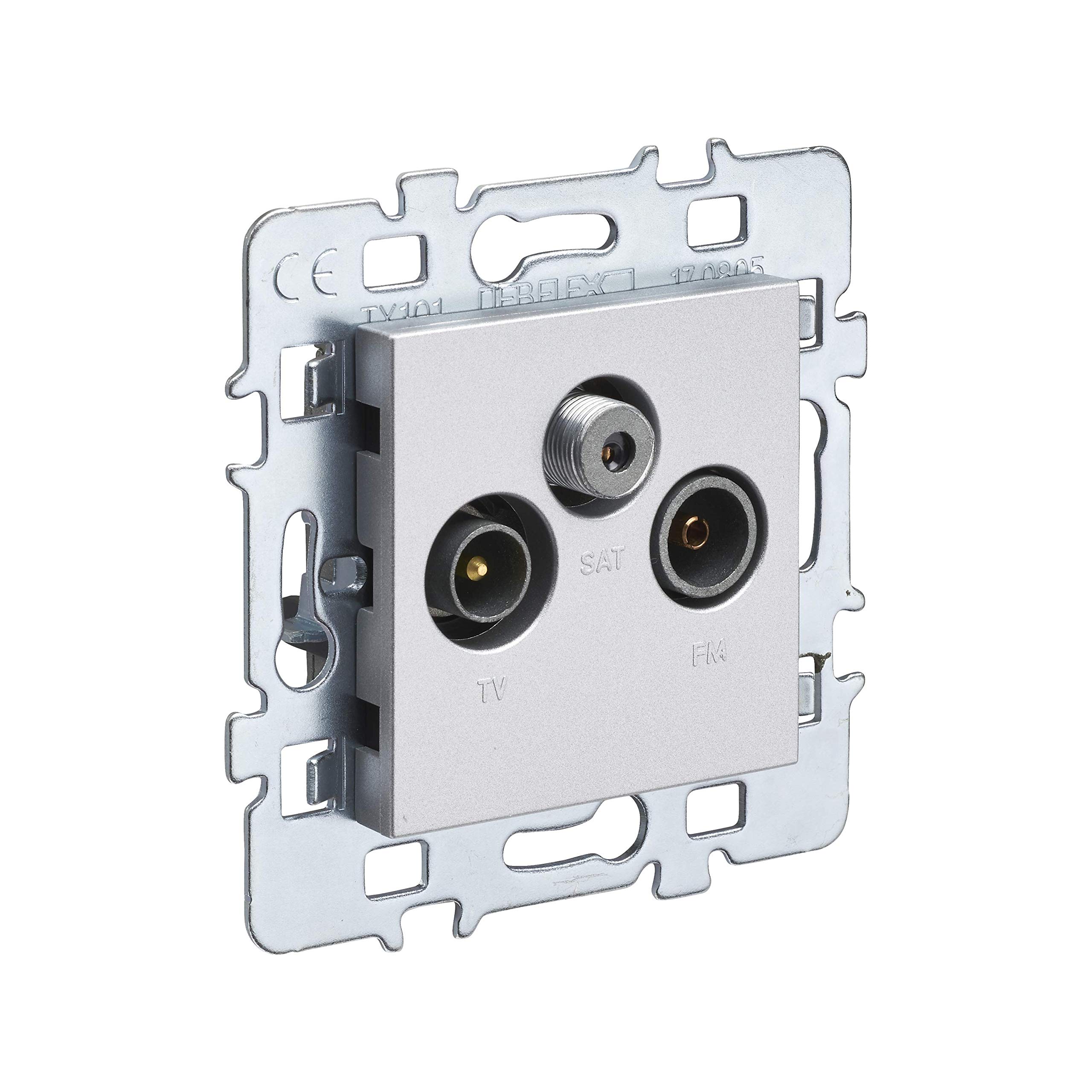 debflex-casual-prise-tv-fm-sat-murale-encastr-e-cache-alu image 1