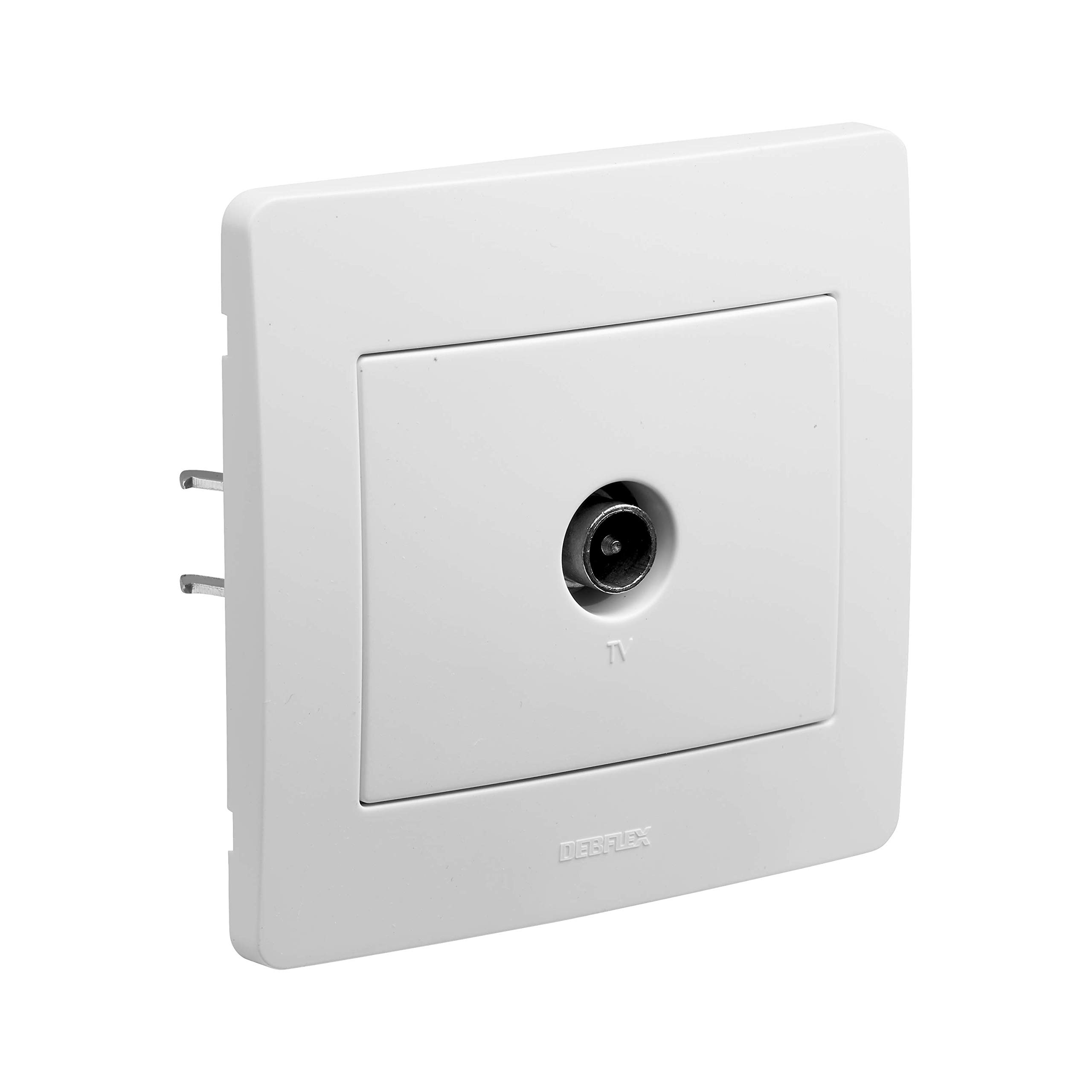 debflex-diam2-prise-tv-murale-encastrable-blanche image 1
