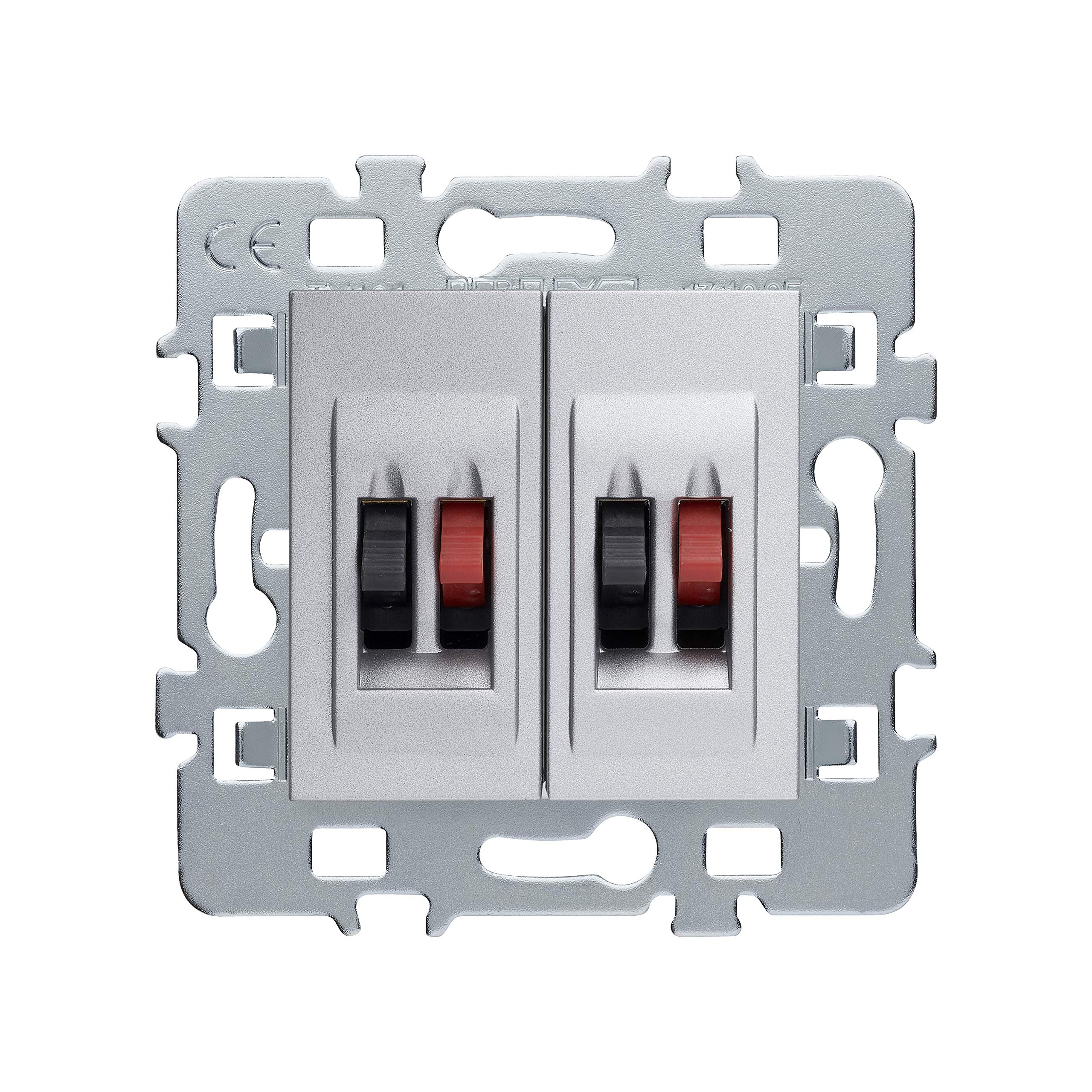 debflex-casual-prise-double-haut-parleur-cache-alu-support-m-tal image 2