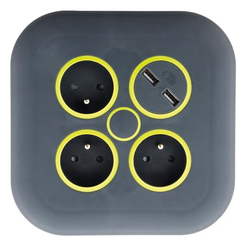 zenitech-klipo-enrouleur-domestique-3-prises-2p-t-2-usb-7m-gris-vert image 7